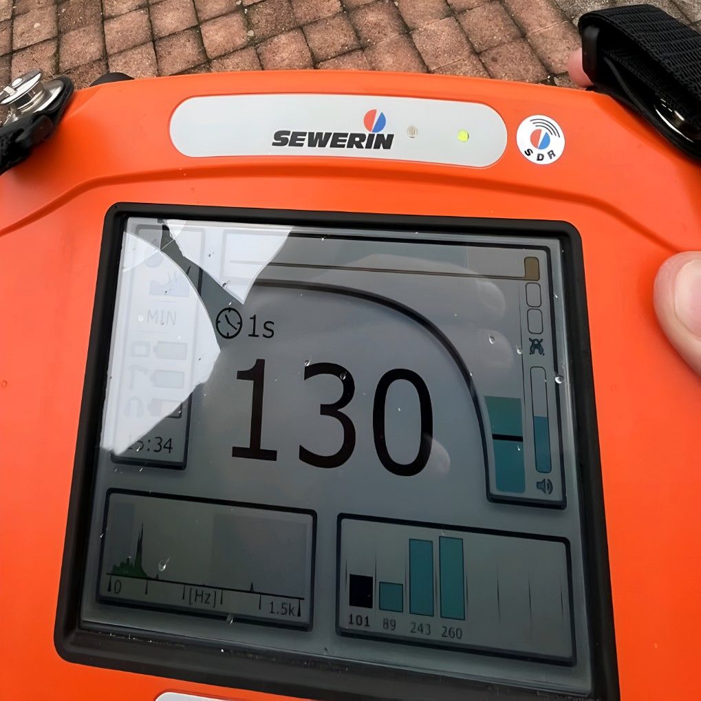 A Device Displays the Number 130 on the Screen — Dowds Pipe and Cable Locating in Manly, NSW