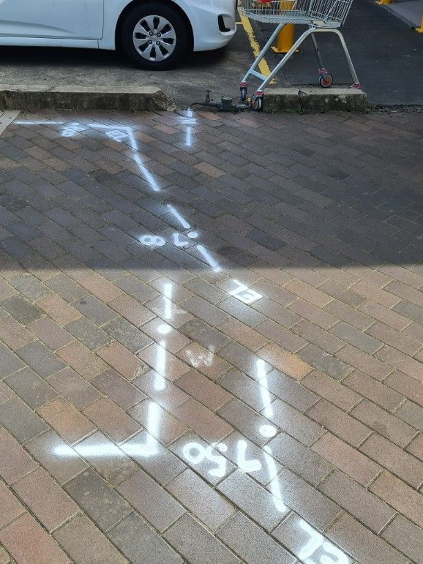 A White Paint Displaying the Position of the Pipes — Dowds Pipe and Cable Locating in Moss Vale, NSW