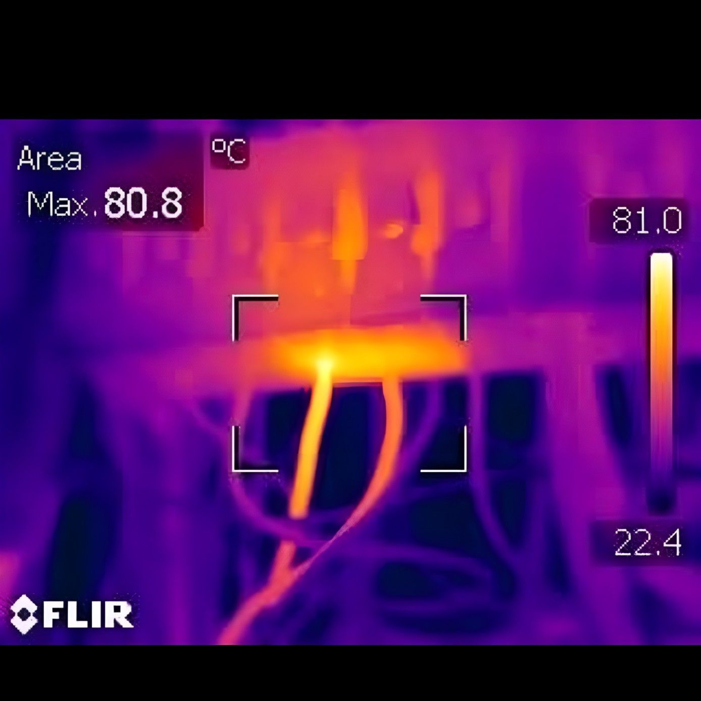 A Thermal Camera Shows a Temperature of 81.0 Degrees — Dowds Pipe and Cable Locating in  Bowral, NSW