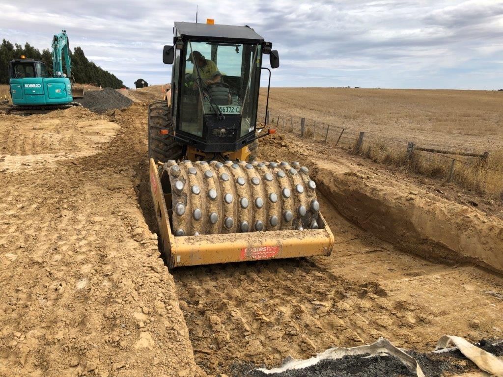 Rollers with Round Spikes — Ballarat VIC — Ballarat Excavation & Transport