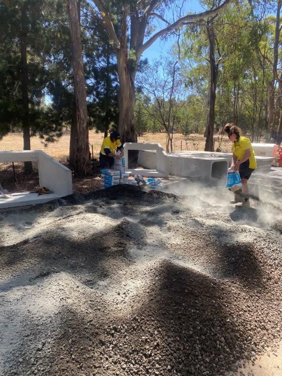 Mixing Cement — Ballarat VIC — Ballarat Excavation & Transport
