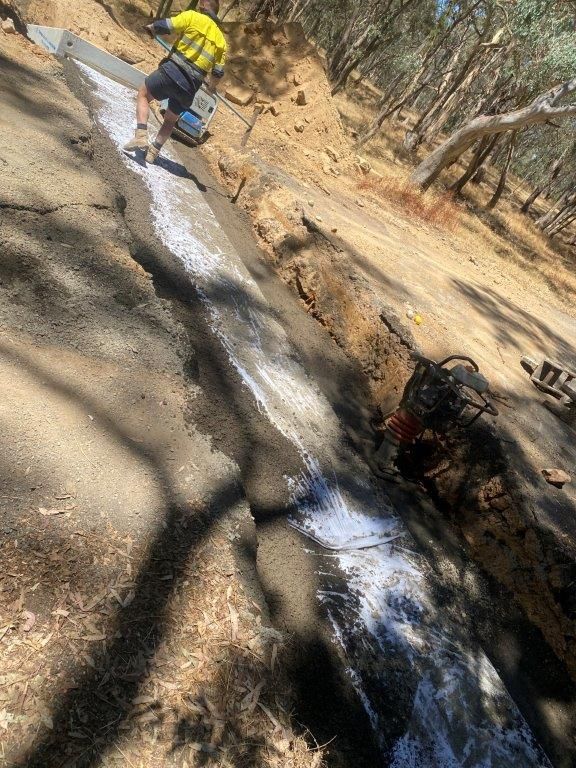 Laying Soil on Culvert — Ballarat VIC — Ballarat Excavation & Transport