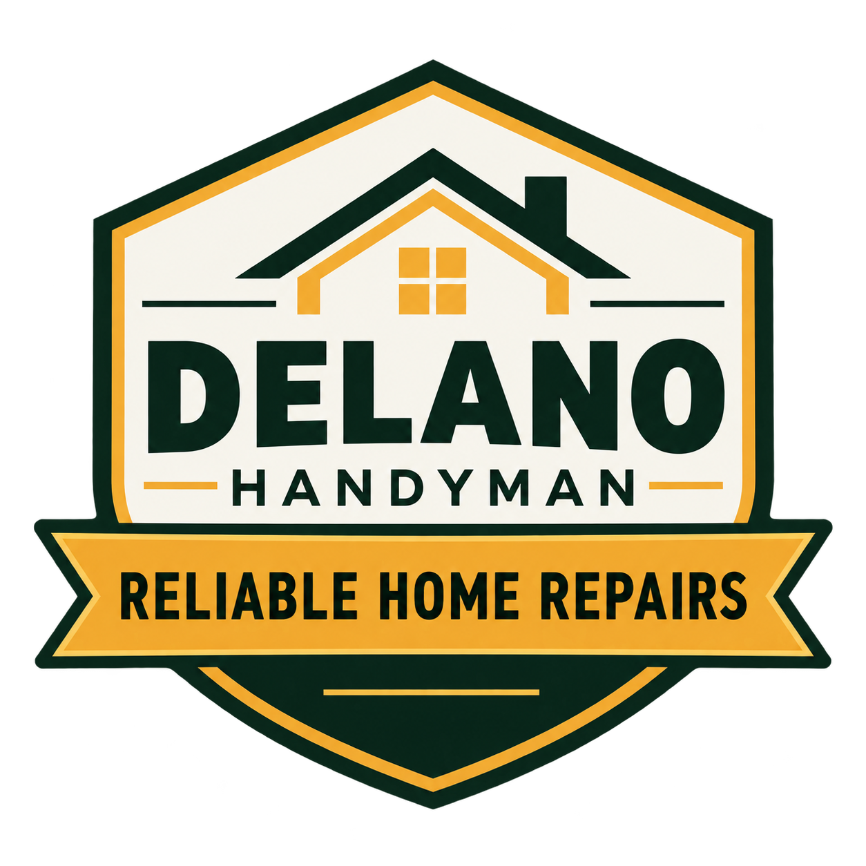 Delano Handyman Reliable Home Repairs Badge Logo