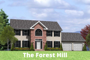 A rendering of a house called the forest hill