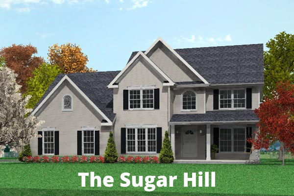 A rendering of a house called the sugar hill