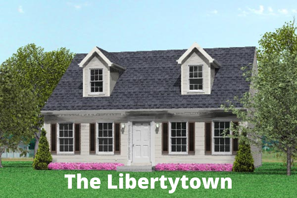 A rendering of a house called the libertytown