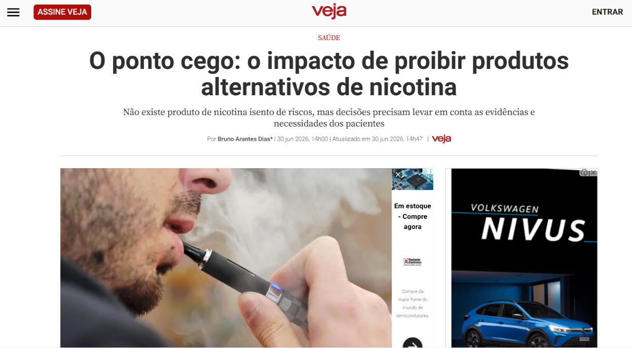 O ponto cego: o impacto de proibir produtos alternativos de nicotina 