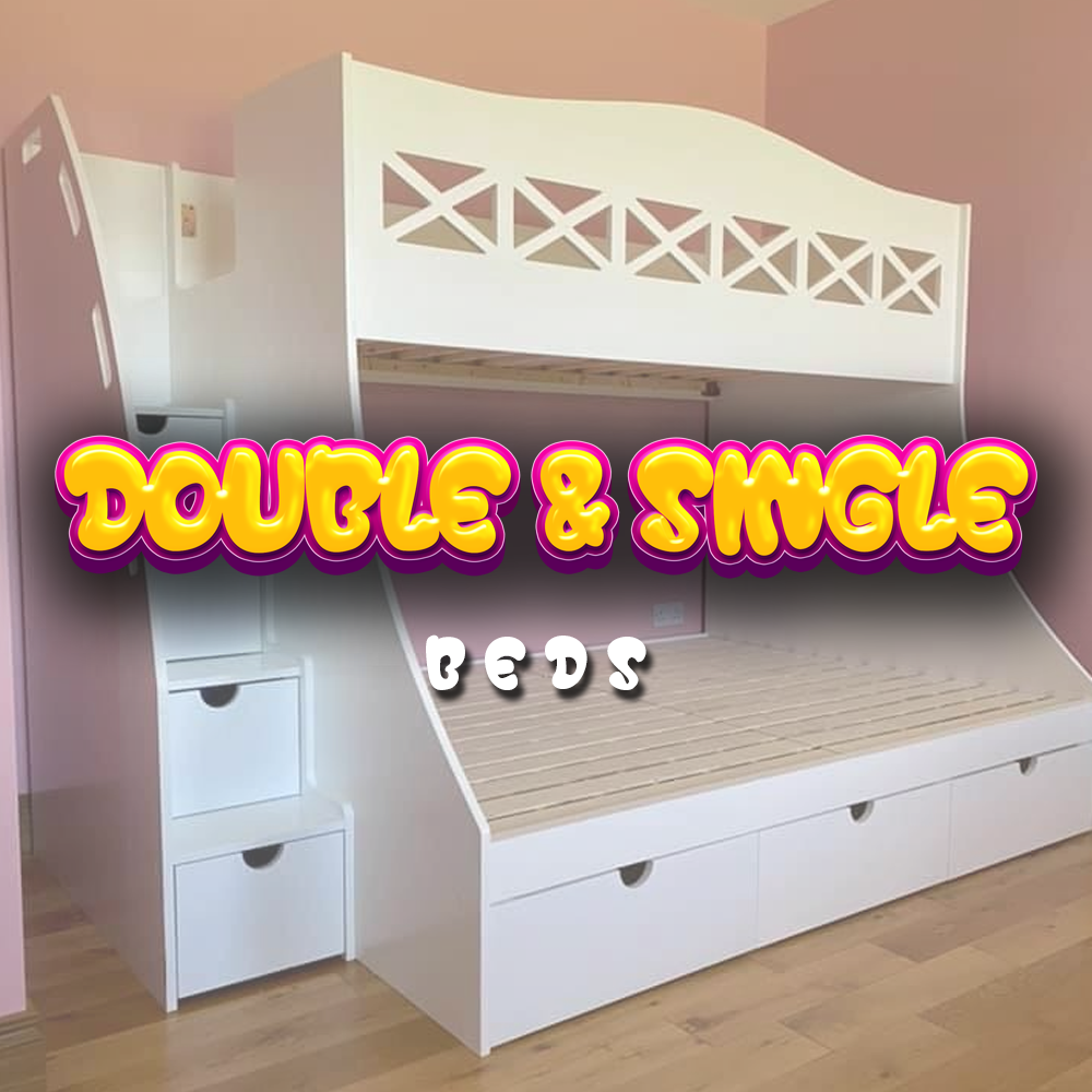 MK Furnishings Childrens Bunk Beds Triple Bunk Beds