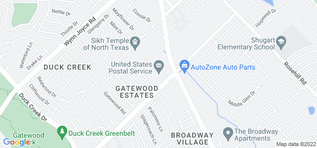 Map of business location