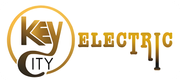 Gold and brown “Key City Electric” logo with a circular key icon and stylized lettering