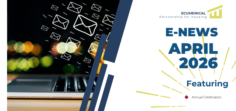 E-News,  April 2026 graphic, featuring email icons and the word 