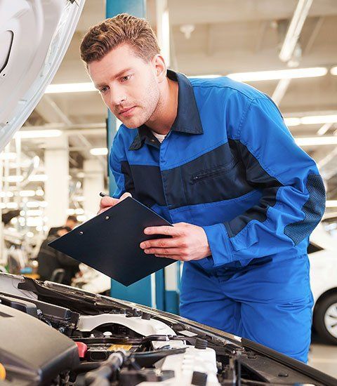 Mechanic Checking Car Engine - Hillsborough, NC - Talbert’s Automotive & Tire