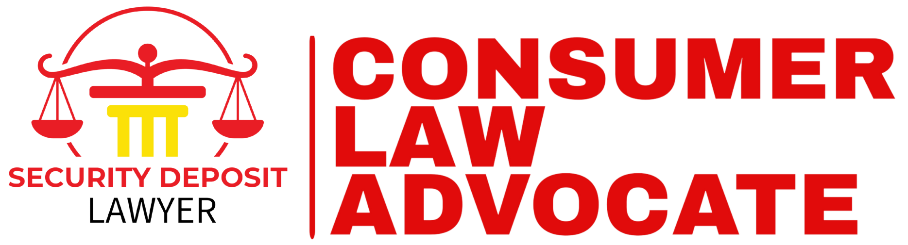 Logo for Consumer Law Advocate featuring a scale icon and the text 