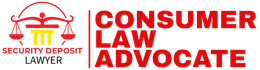 Logo for Consumer Law Advocate featuring a scale icon and the text 