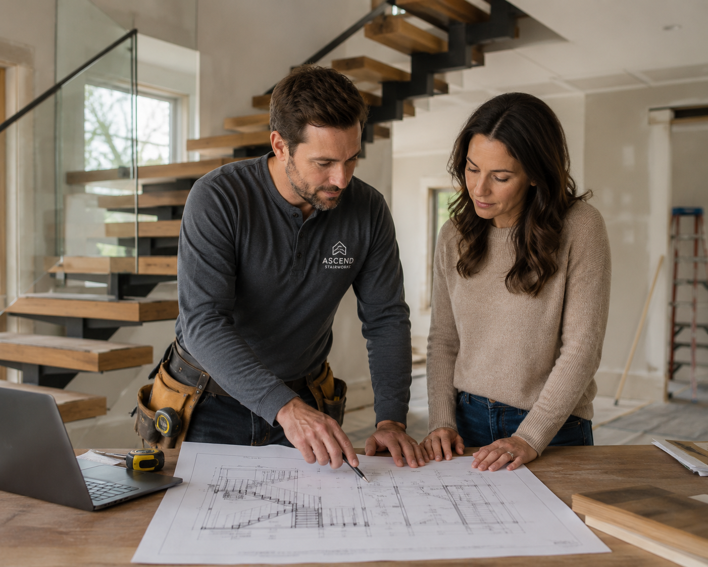 custom staircase design consultation for homeowners