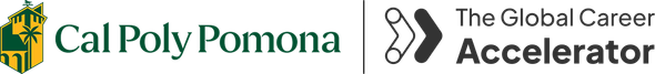 Cal Poly Pomona and The Global Career Accelerator logos