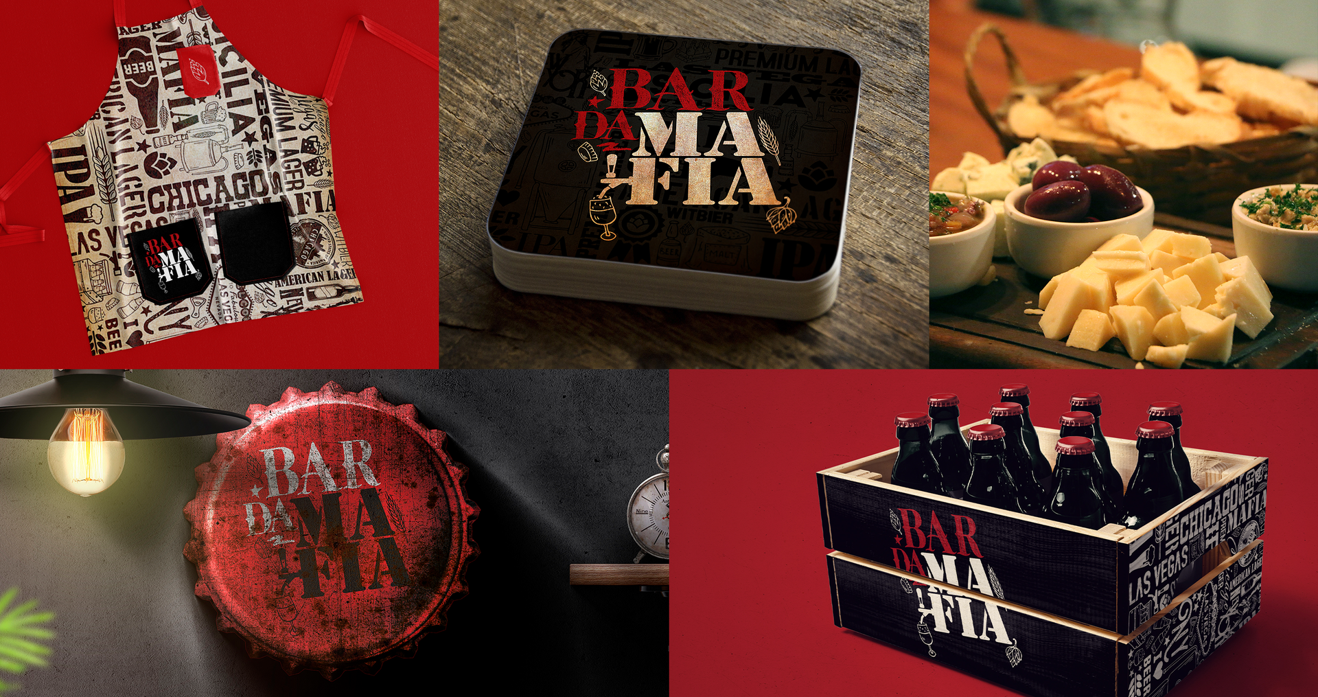 BAR DA MAFIA Uma colagem de imagens com a palavra bar nelas