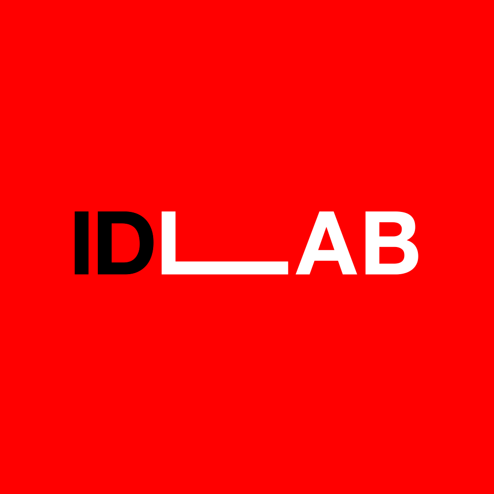 Um fundo vermelho com a palavra idlab nele