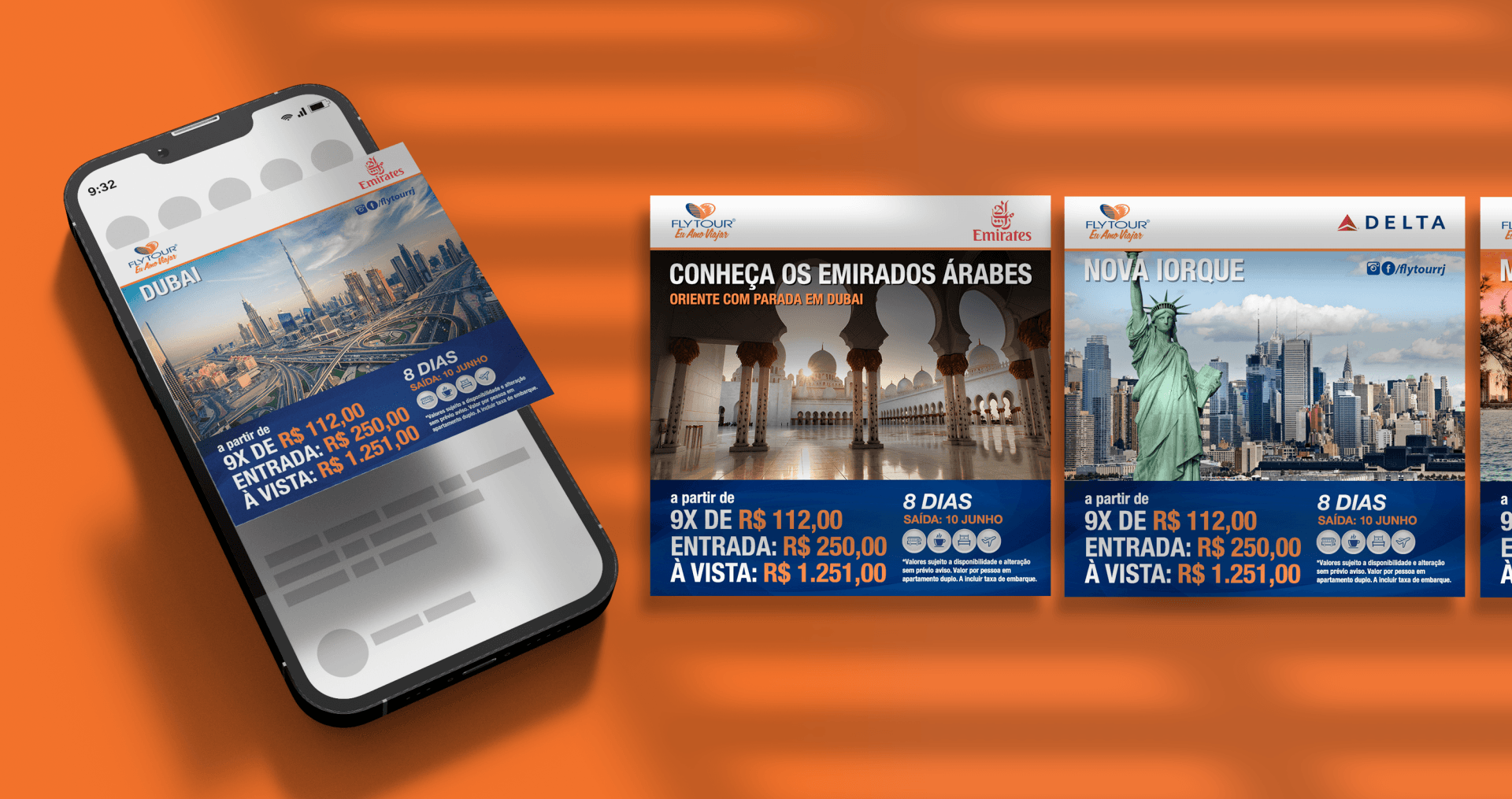 Um telefone celular está ao lado de um cartão de crédito com uma foto da estátua da liberdade.