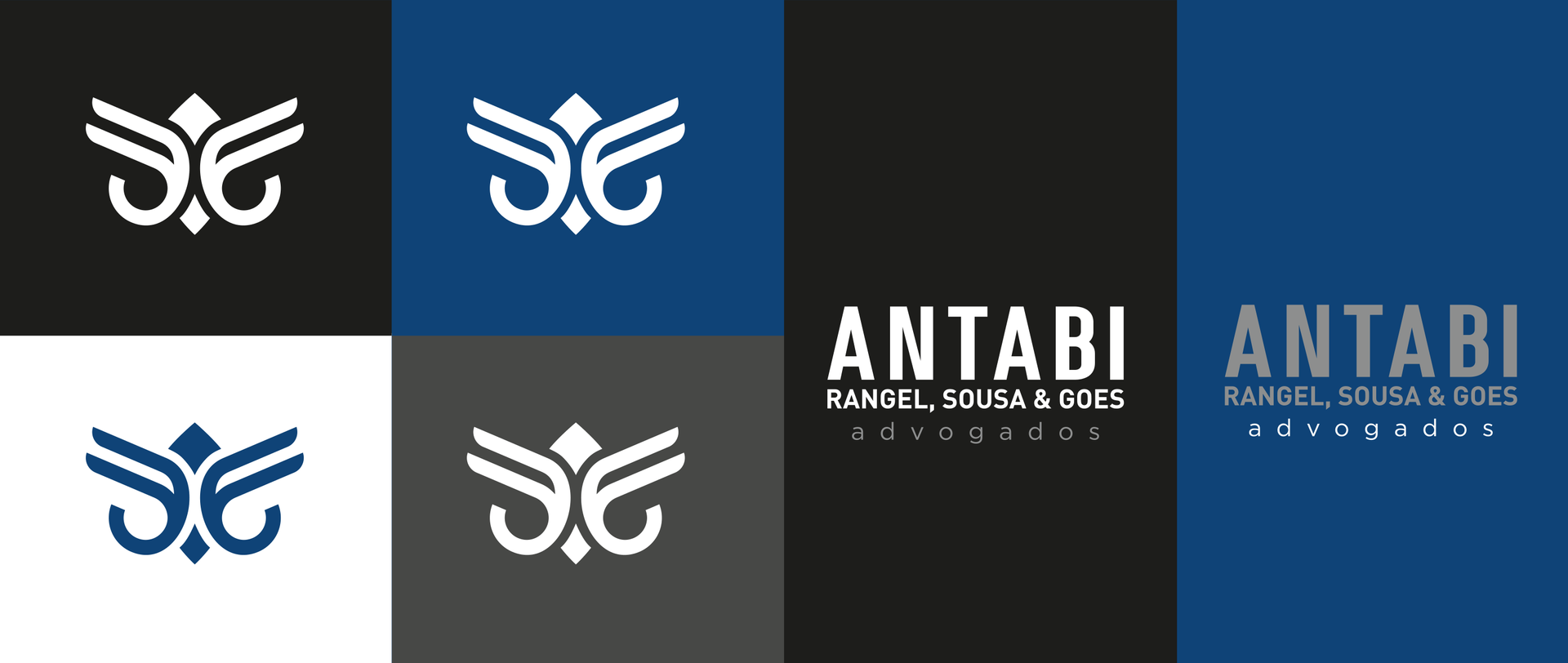 Antabi, Rangel, Sousa, & Goes A collage of logos for a company called antabi