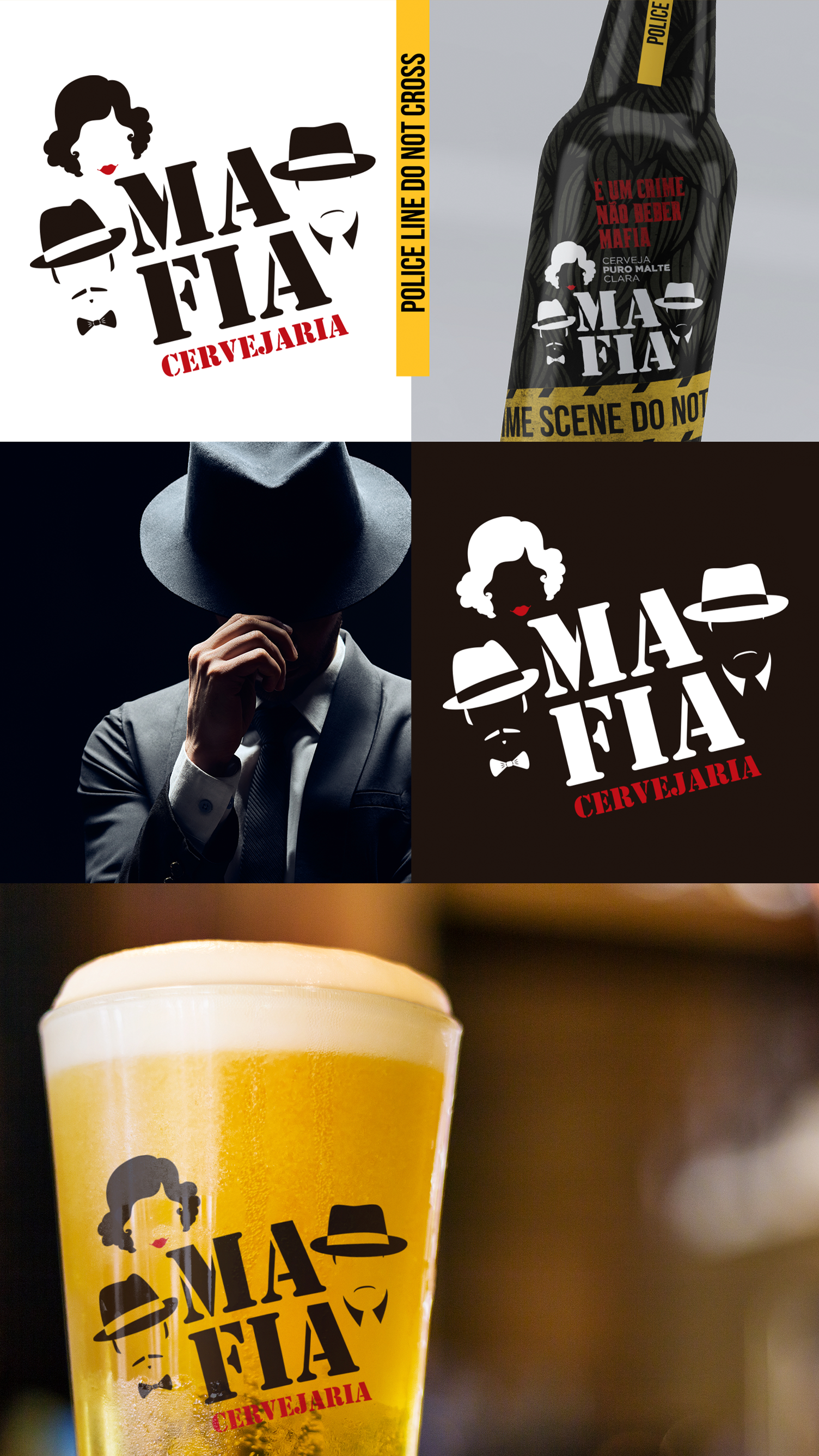 Um homem de terno e gravata está sentado em frente a um copo de cerveja.