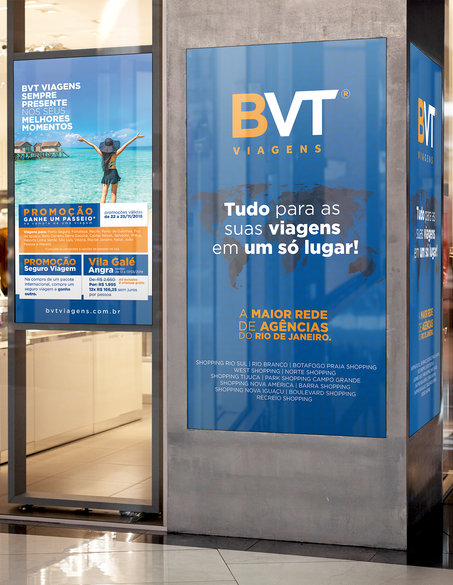 BVT Viagens Uma placa que diz bvt viagens