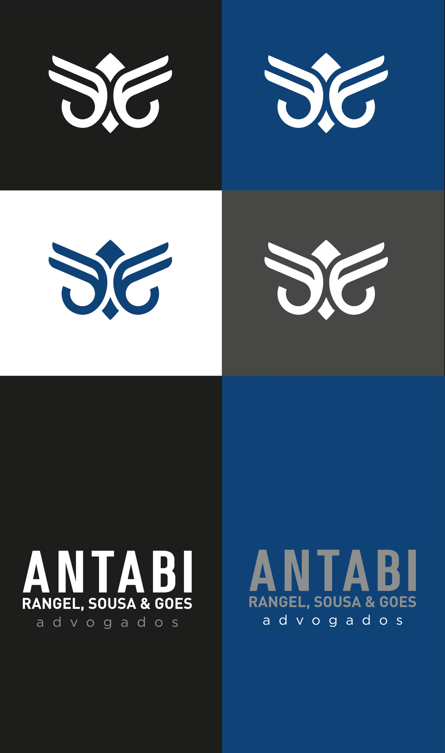 Antabi, Rangel, Sousa, & Goes A collage of logos for a company called antabi