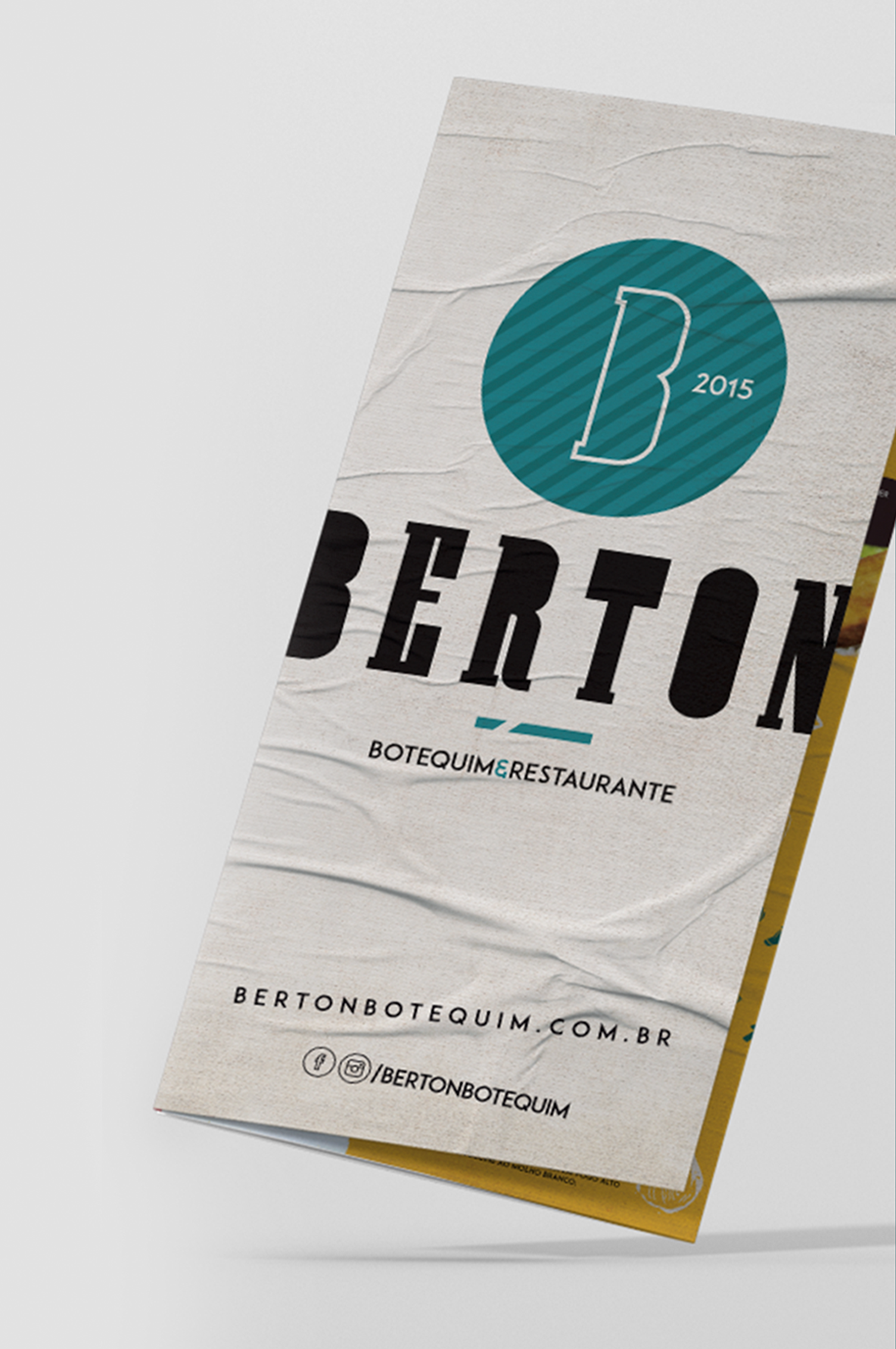 Um pedaço de papel com a palavra berton.