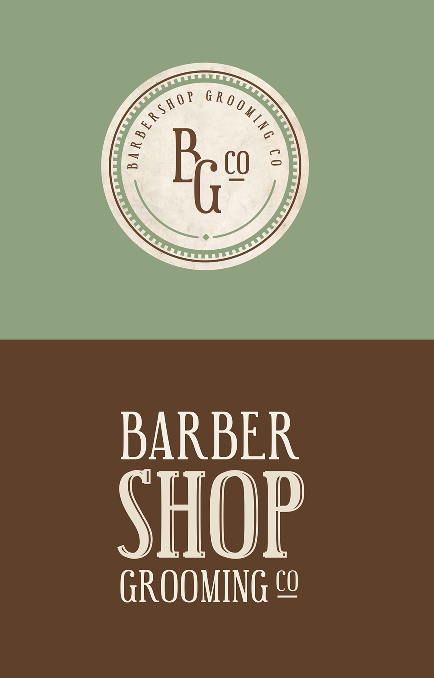 Um logotipo para a empresa de serviços de barbearia