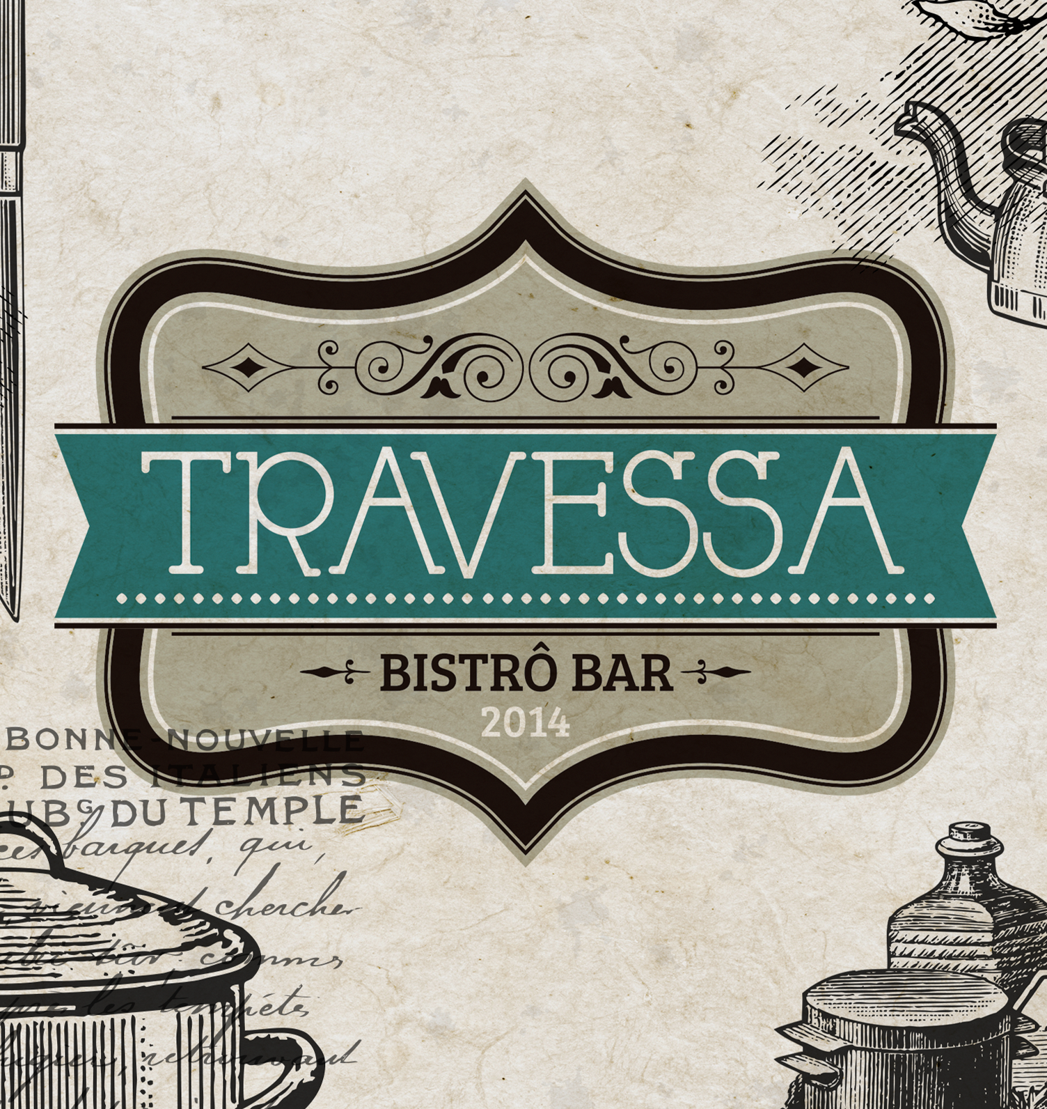 Travessa A poster for travessa bistro bar 2014