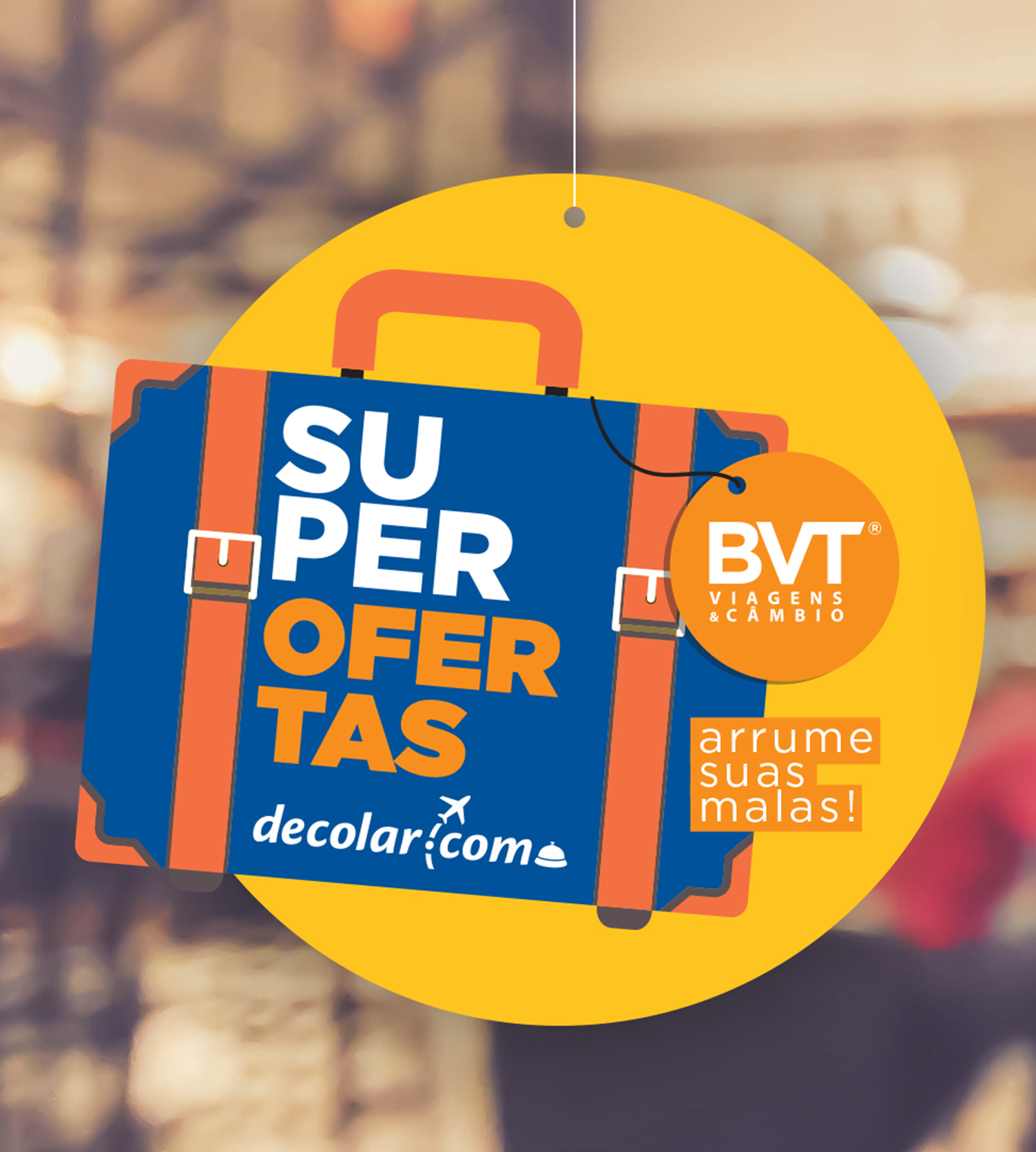 BVT Viagens Uma placa que diz