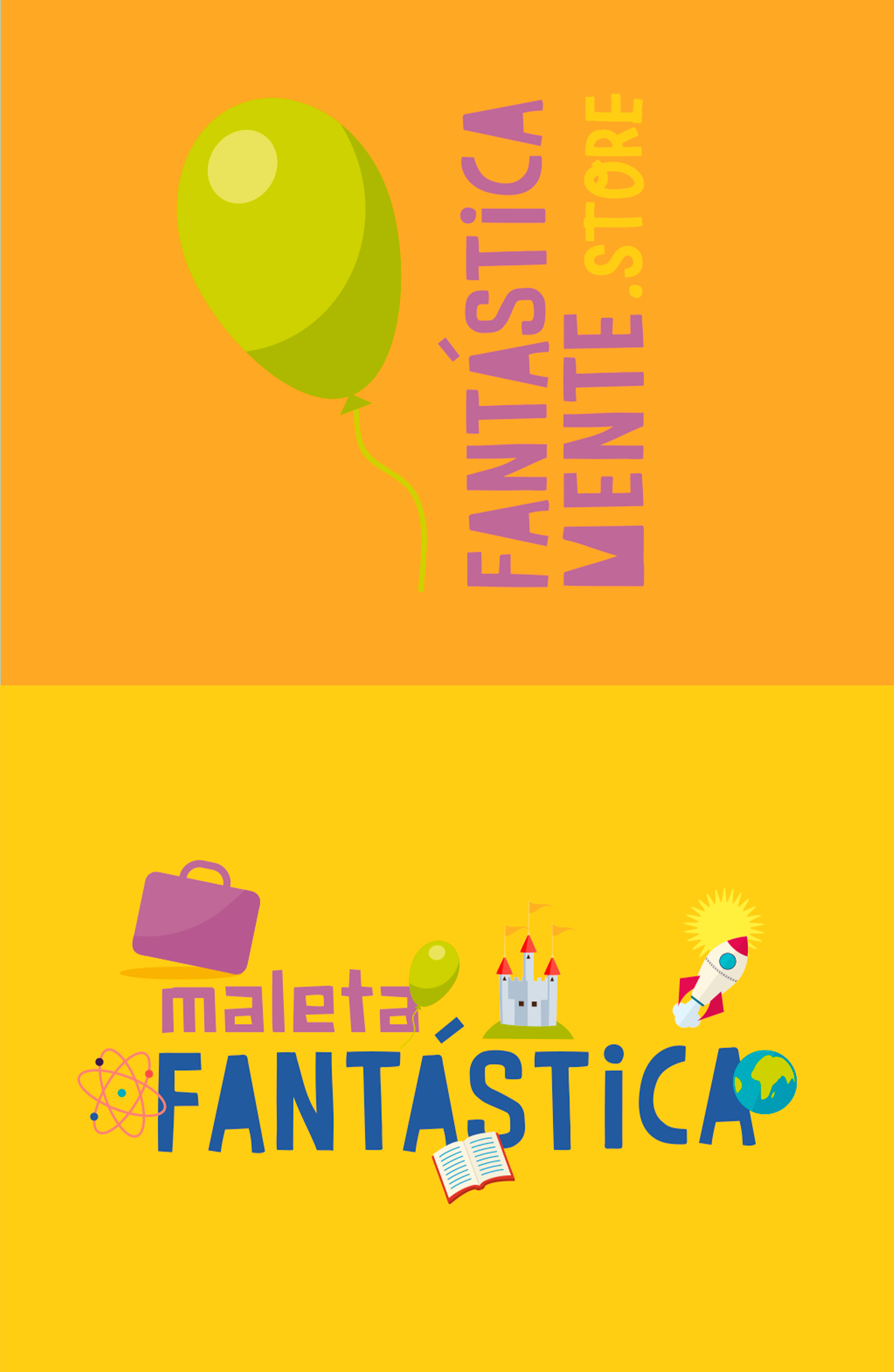 Um fundo amarelo com um balão verde e as palavras fantastica