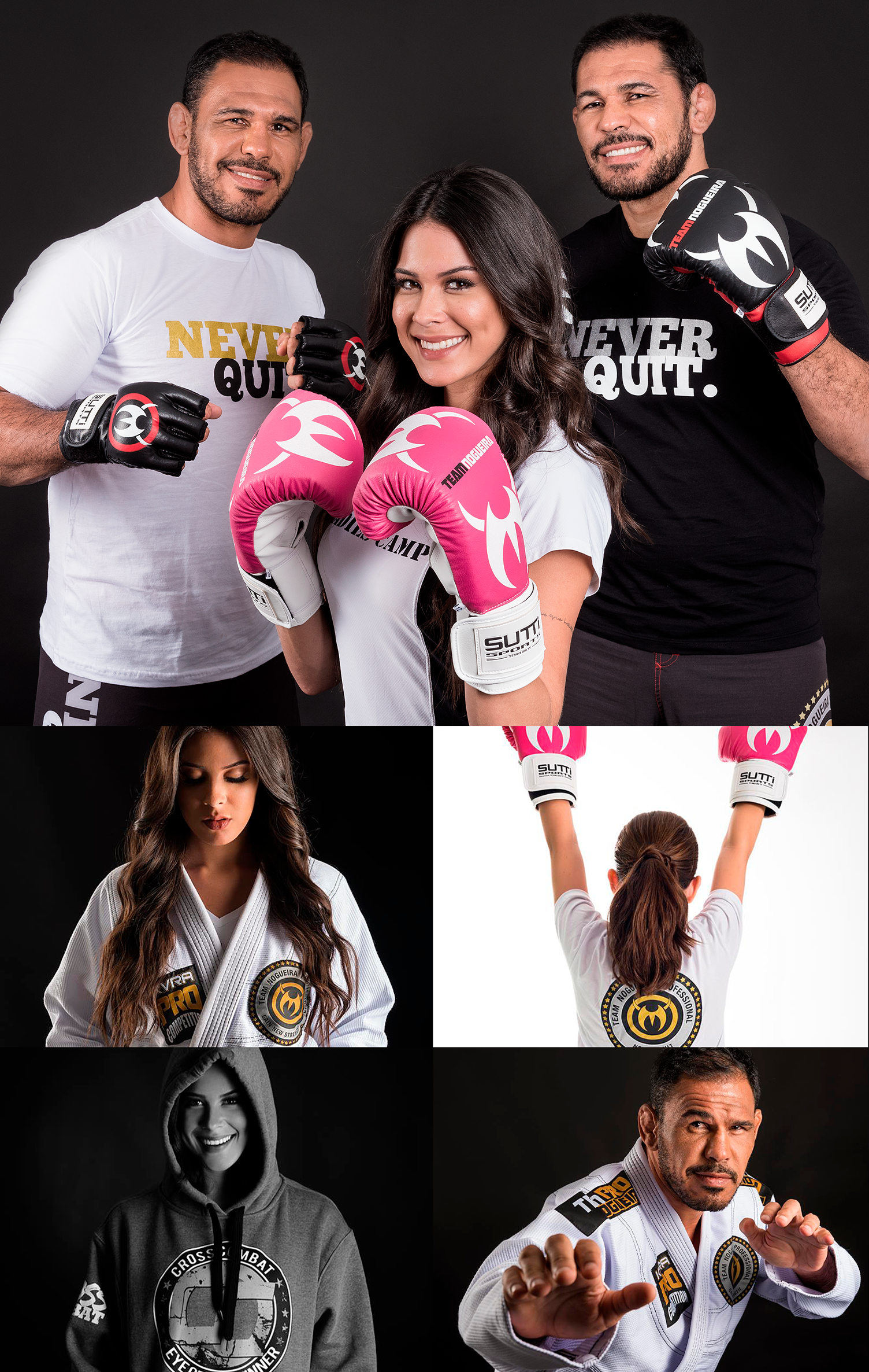 Um homem e uma mulher usando luvas de boxe estão de pé um ao lado do outro.