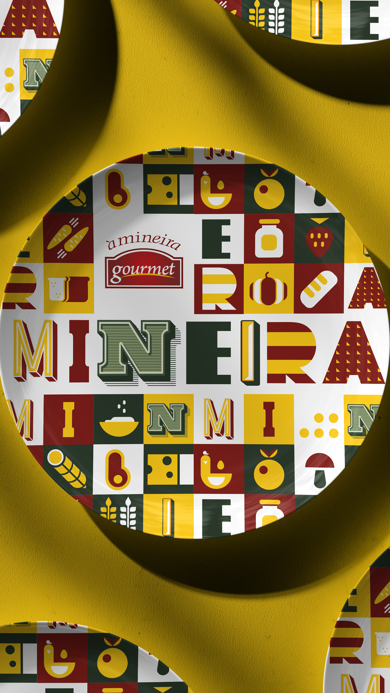 Um círculo amarelo com a palavra minera