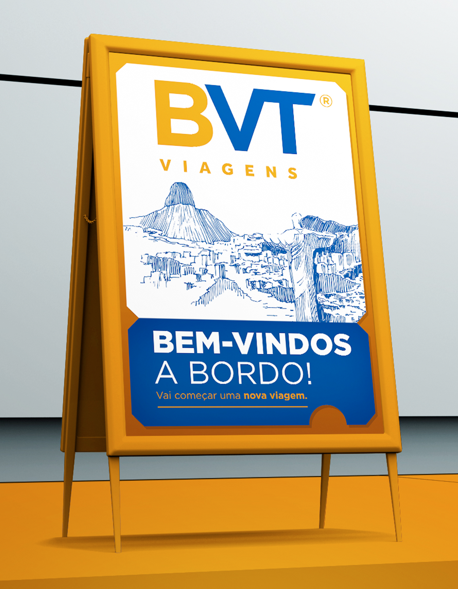 BVT Viagens Uma placa que diz bvt viagens