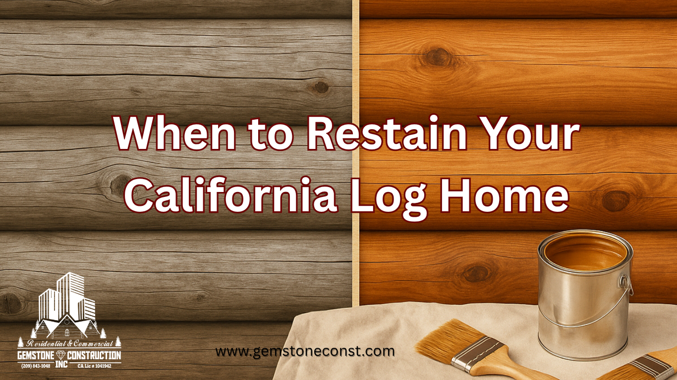 When to Restain Your California Log Home FAQ's