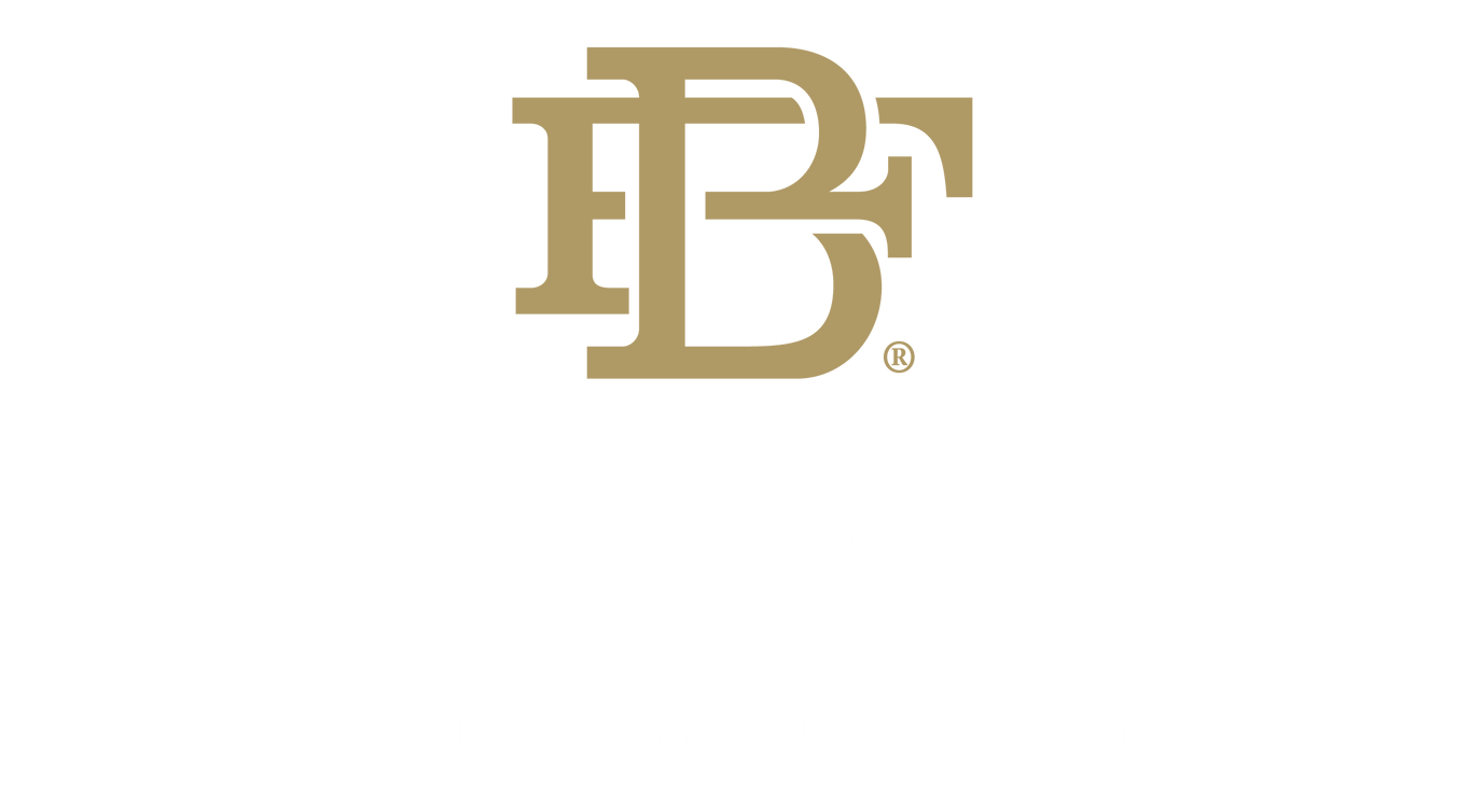 Gold monogram logo with interlocking B and C letters on a white background