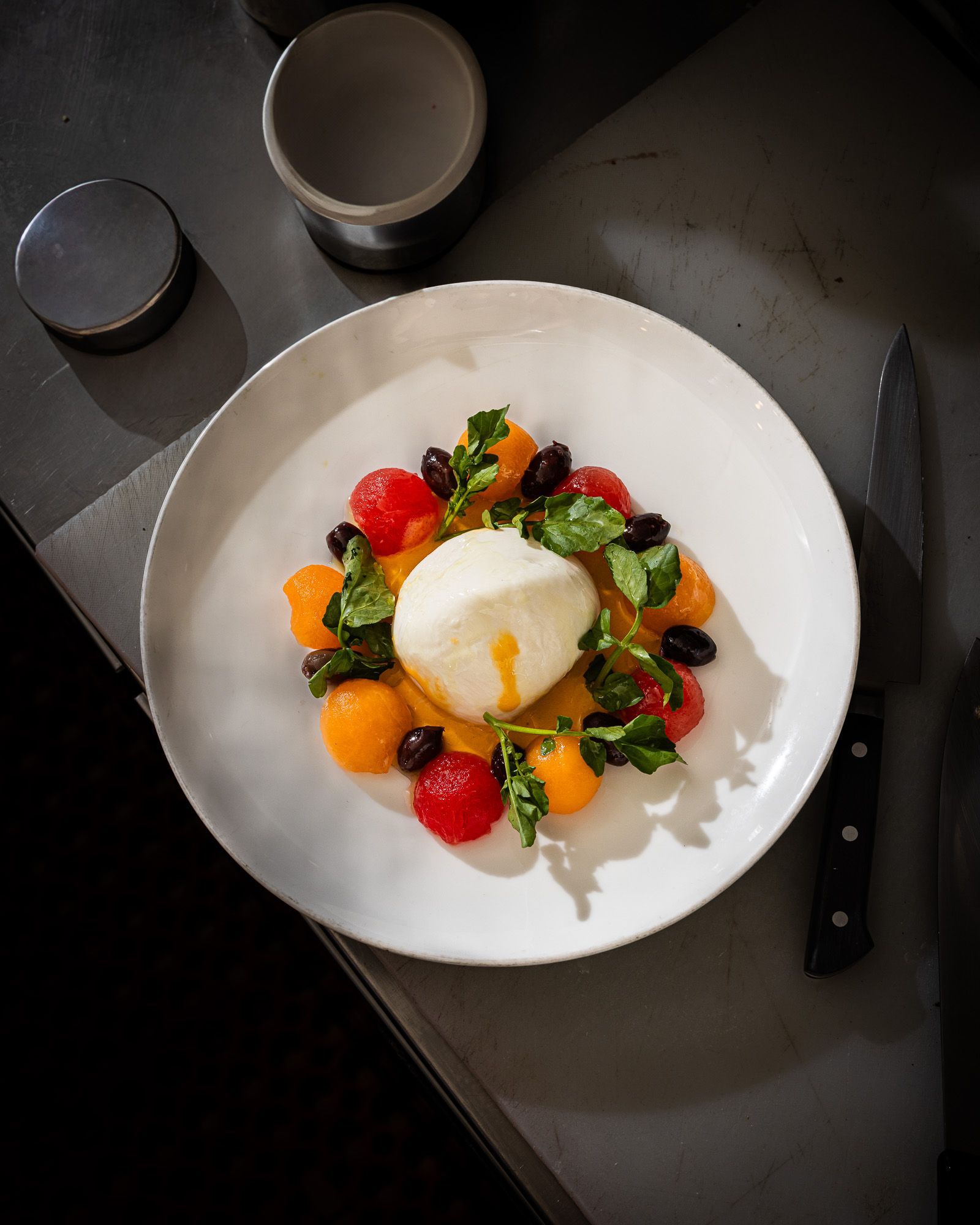 Burrata appetizer special Da Claudio NYC Restaurant FiDi