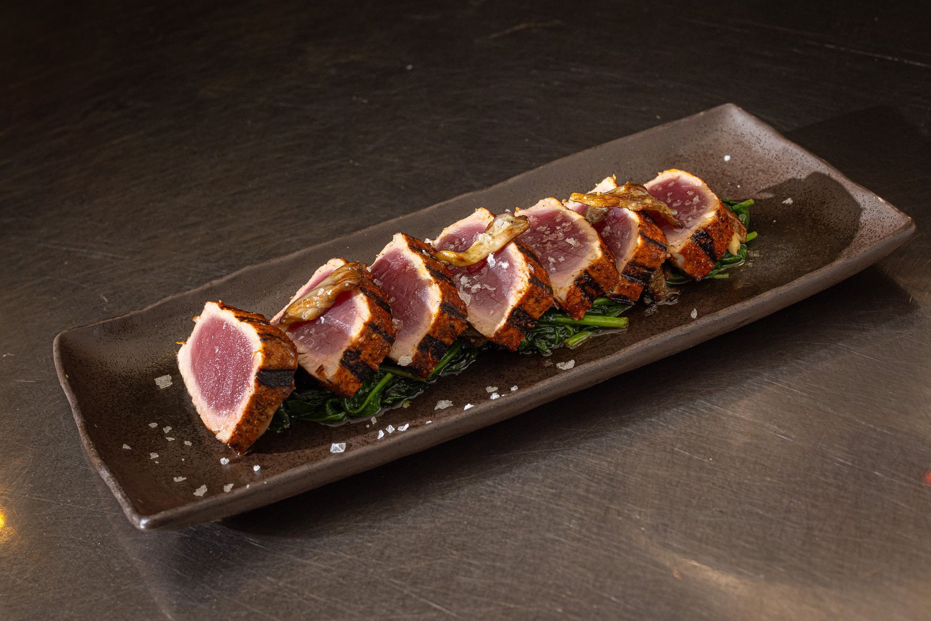 Seared tuna dish at Da Claudio NYC Italian Restaurant FiDi NYC