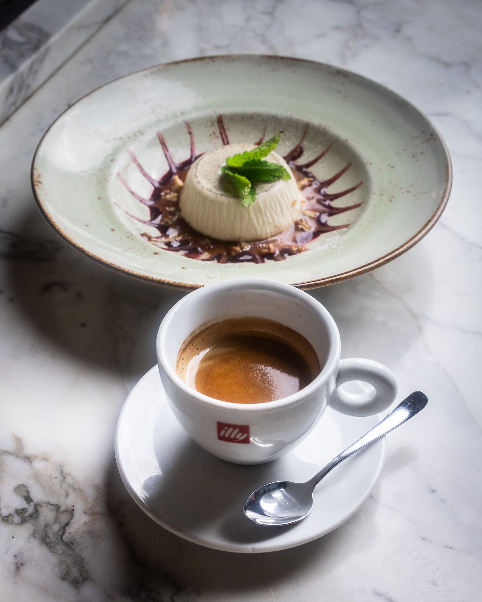 housemade panna cotta Italian desserts Da Claudio NYC FiDi