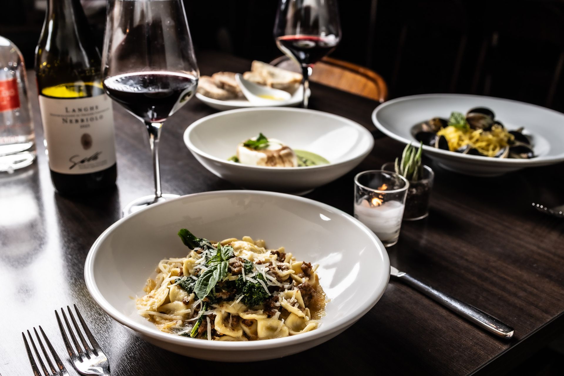 Handmade pasta, Italian wines Da Claudio NYC FiDi