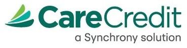 CareCredit logo in green and teal with the tagline “a Synchrony solution”