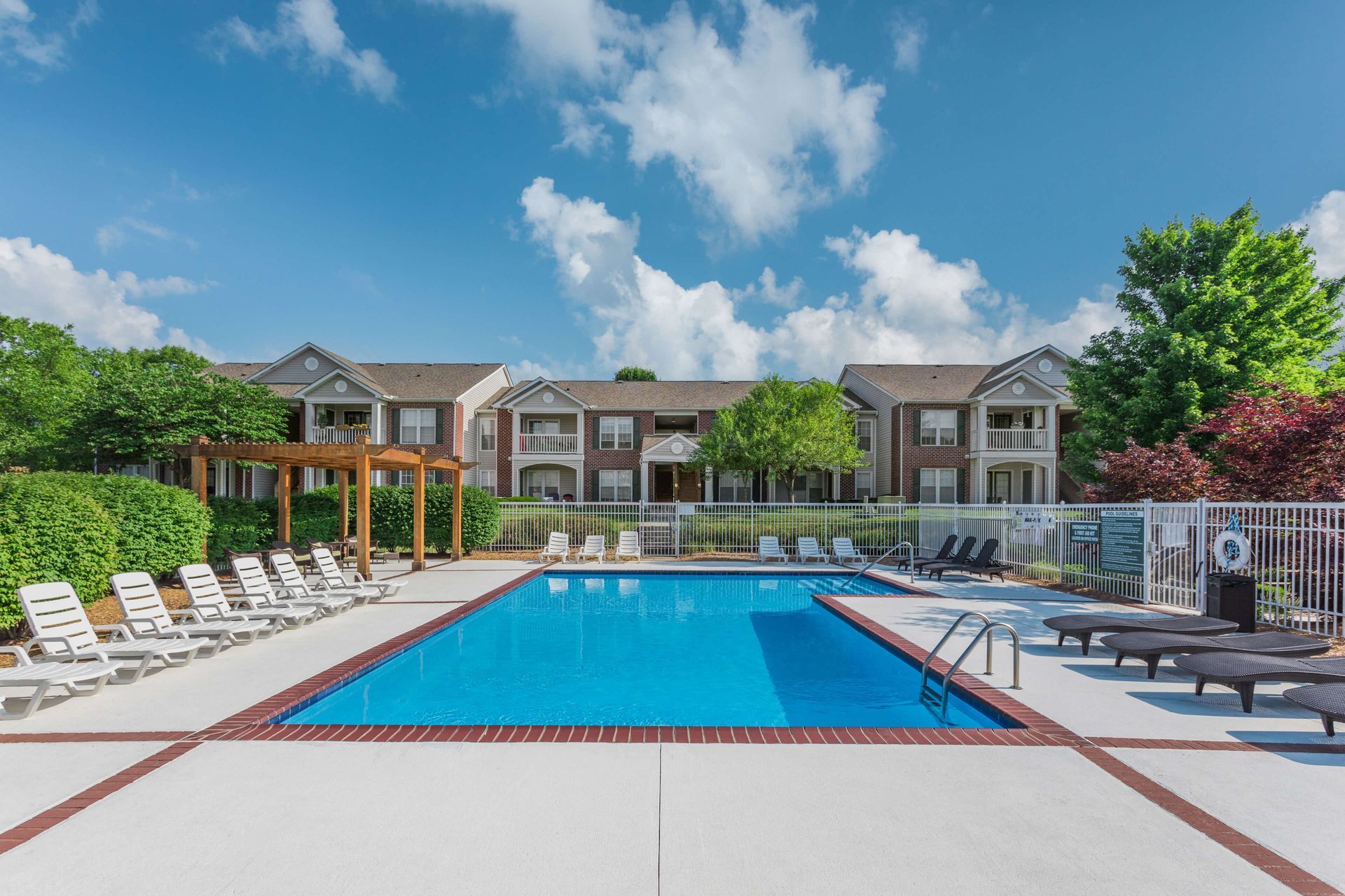 Sparkling Swimming Pool with Sun Deck