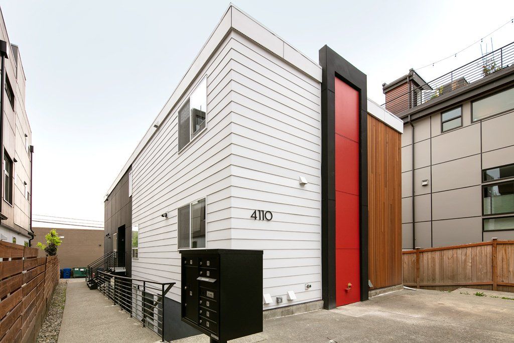 A white building with the number 310 on it
