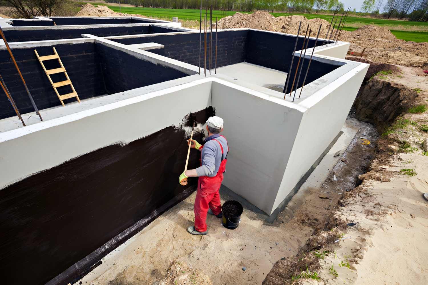 Waterproof Treatment For The Foundation Of The Building — Bananacoast Waterproofing in Korora, NSW