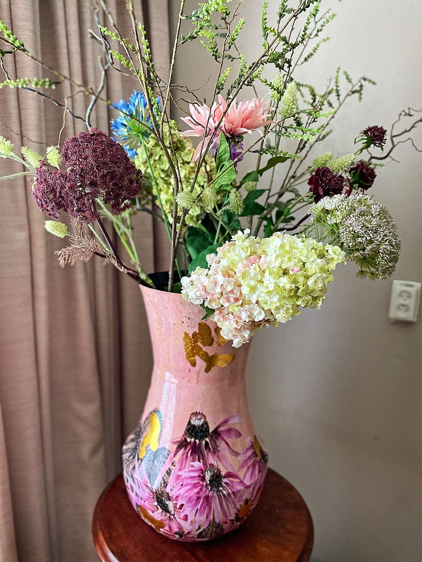 Bloemennis kunstbloemen