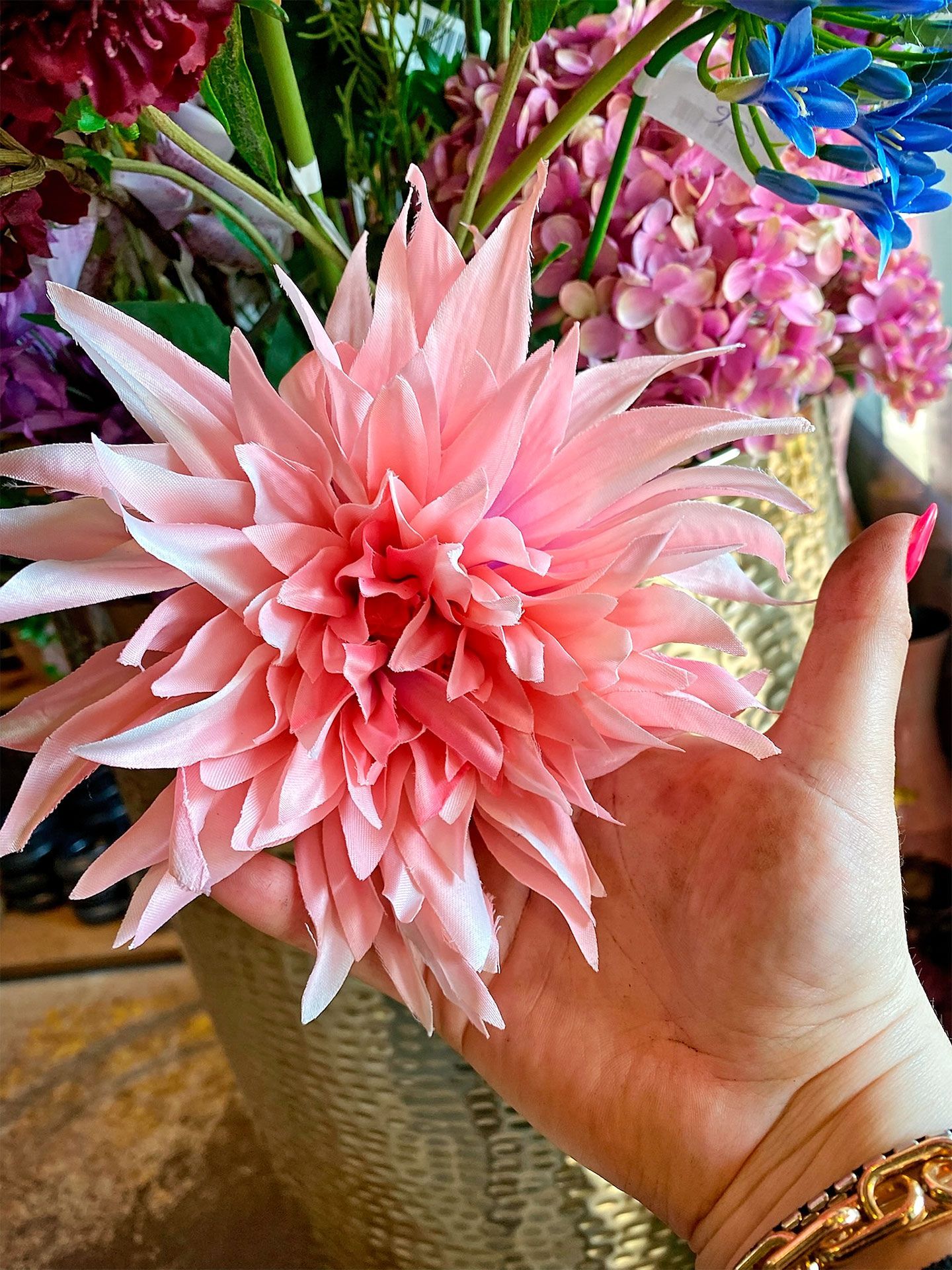 Bloemennis kunstbloemen
