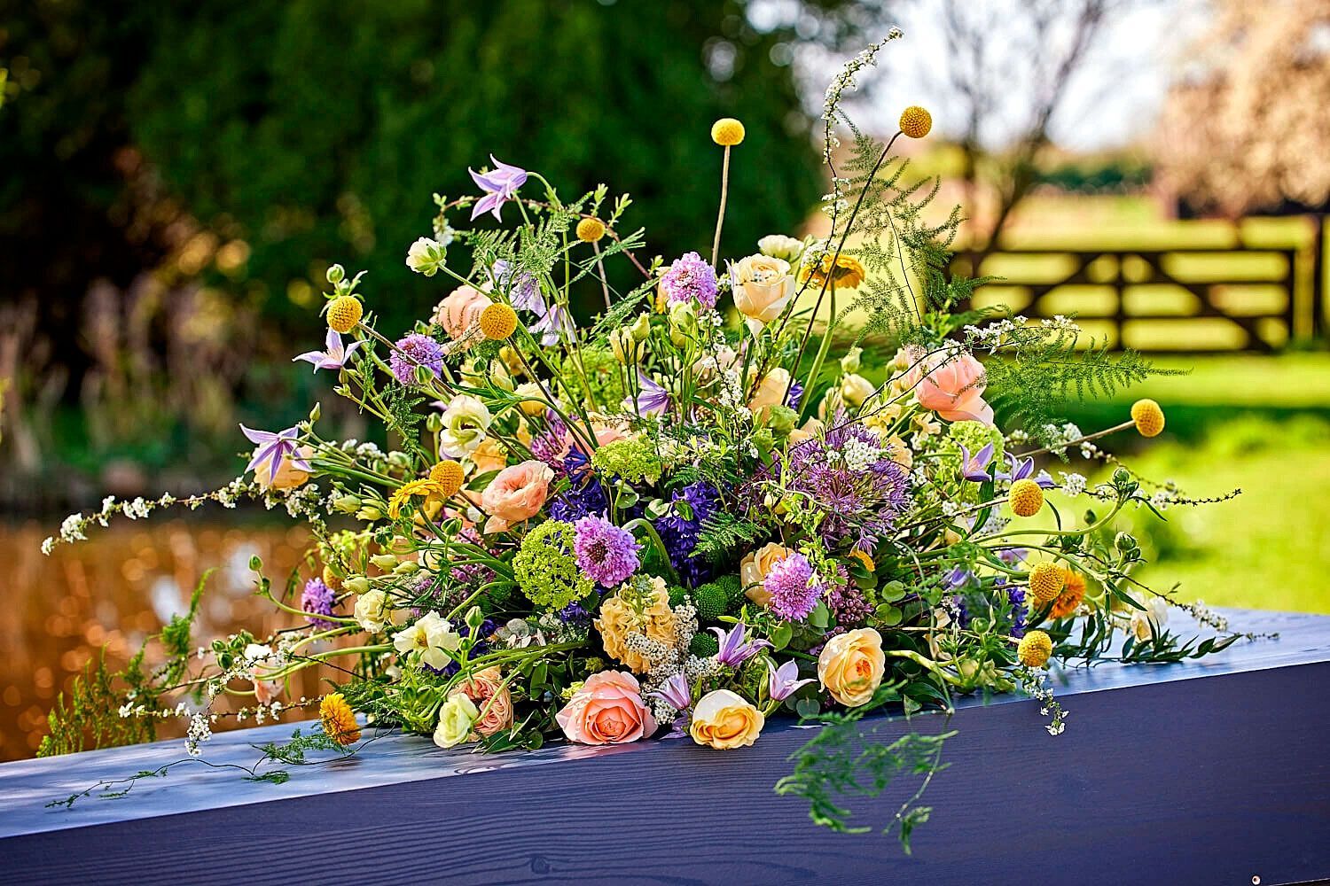 Bloemennis afscheid met bloemen