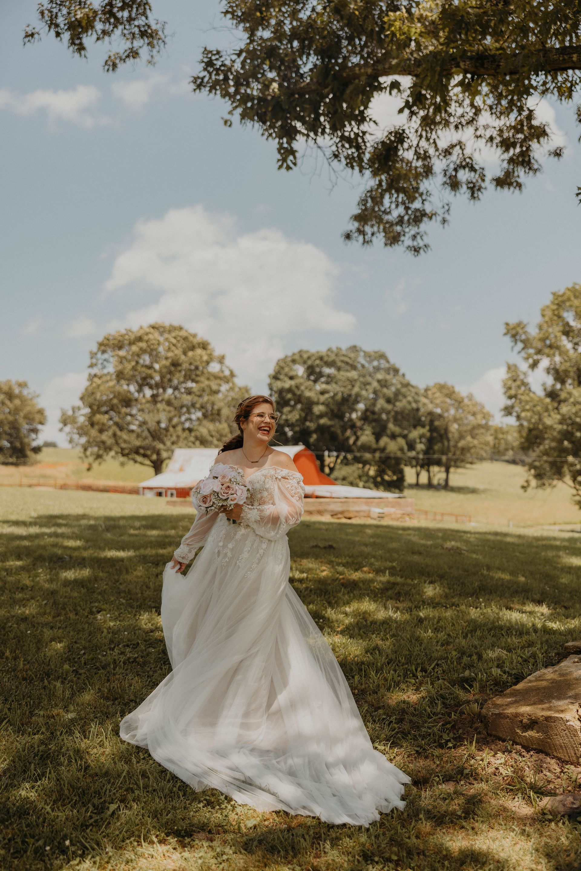 bride laughing