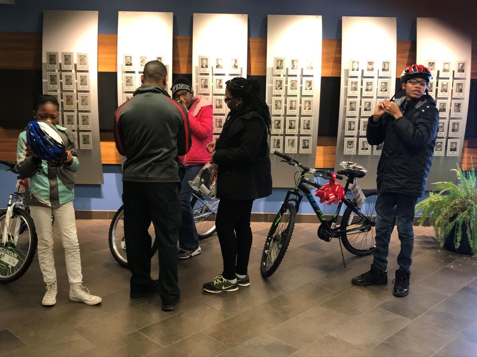 Kids With Their New Bikes
